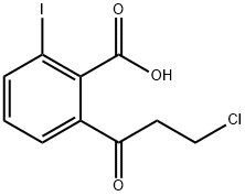 2-(3-Chloropropanoyl)-6-iodobenzoic acid Structure