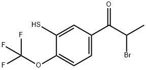 5-(2-Bromopropanoyl)-2-(trifluoromethoxy)thiophenol Structure