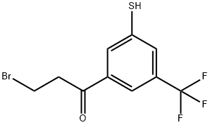 3-(3-Bromopropanoyl)-5-(trifluoromethyl)thiophenol Structure