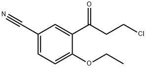 3-(3-Chloropropanoyl)-4-ethoxybenzonitrile Structure