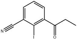 2-Iodo-3-propionylbenzonitrile Structure