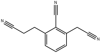 2-Cyano-3-(2-cyanoethyl)phenylacetonitrile Structure