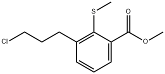 Methyl 3-(3-chloropropyl)-2-(methylthio)benzoate Structure