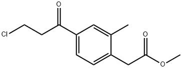 Methyl 4-(3-chloropropanoyl)-2-methylphenylacetate Structure