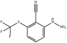 1-(2-Cyano-3-(trifluoromethylthio)phenyl)hydrazine Structure