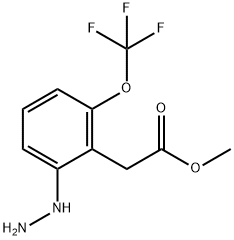 Methyl 2-hydrazinyl-6-(trifluoromethoxy)phenylacetate Structure