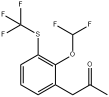 1-(2-(Difluoromethoxy)-3-(trifluoromethylthio)phenyl)propan-2-one Structure