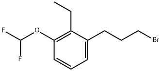 1-(3-Bromopropyl)-3-(difluoromethoxy)-2-ethylbenzene Structure