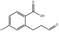 4-Iodo-2-(3-oxopropyl)benzoic acid Structure