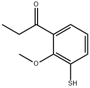 2-Methoxy-3-propionylthiophenol Structure