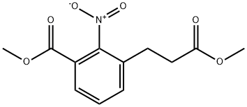 Methyl 3-(3-methoxy-3-oxopropyl)-2-nitrobenzoate Structure