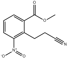 Methyl 2-(2-cyanoethyl)-3-nitrobenzoate Structure