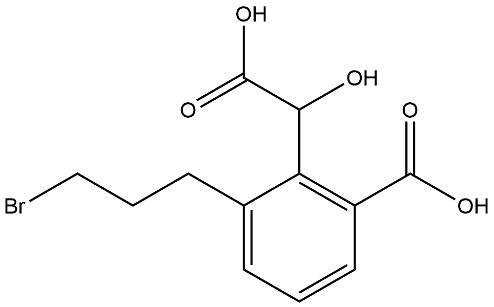 2-(3-Bromopropyl)-6-carboxymandelic acid Structure