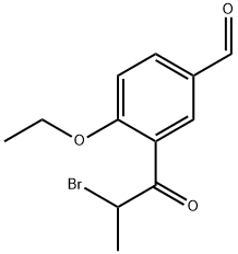 3-(2-Bromopropanoyl)-4-ethoxybenzaldehyde Structure