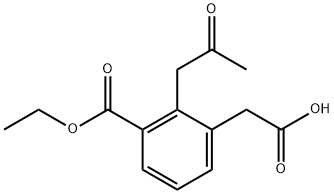 Ethyl 3-(carboxymethyl)-2-(2-oxopropyl)benzoate Structure