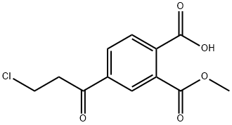 Methyl 2-carboxy-5-(3-chloropropanoyl)benzoate Structure