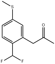 1-(2-(Difluoromethyl)-5-(methylthio)phenyl)propan-2-one Structure