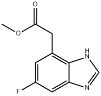 Methyl 6-fluoro-1H-benzimidazole-4-acetate Structure