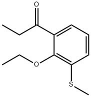 1-(2-Ethoxy-3-(methylthio)phenyl)propan-1-one Structure