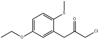 1-Chloro-3-(5-ethoxy-2-(methylthio)phenyl)propan-2-one Structure