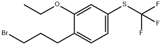 1-(3-Bromopropyl)-2-ethoxy-4-(trifluoromethylthio)benzene Structure