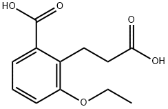 2-(2-Carboxyethyl)-3-ethoxybenzoic acid Structure