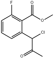 Methyl 2-(1-chloro-2-oxopropyl)-6-fluorobenzoate Structure