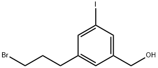 3-(3-Bromopropyl)-5-iodobenzylalcohol Structure