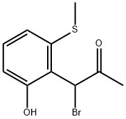 2-(1-Bromo-2-oxopropyl)-3-(methylthio)phenol Structure