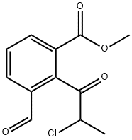 Methyl 2-(2-chloropropanoyl)-3-formylbenzoate Structure