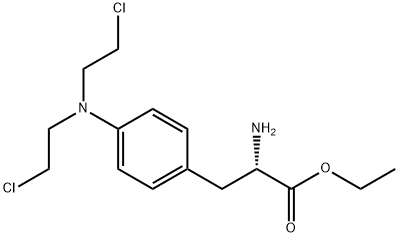 L-Phenylalanine, 4-[bis(2-chloroethyl)amino]-, ethyl ester Structure