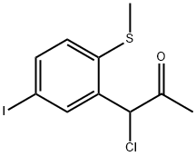 1-Chloro-1-(5-iodo-2-(methylthio)phenyl)propan-2-one Structure