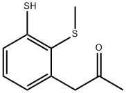 2-(Methylthio)-3-(2-oxopropyl)thiophenol Structure