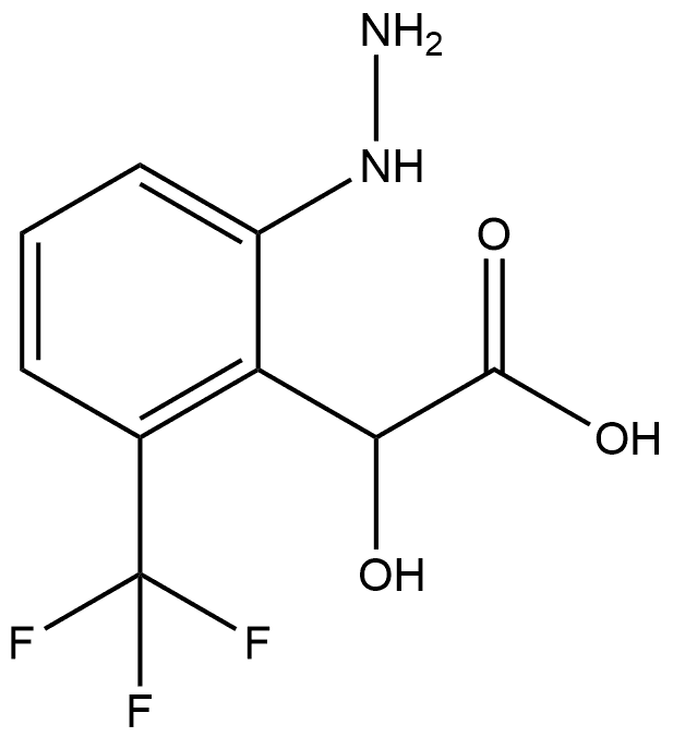 2-Hydrazinyl-6-(trifluoromethyl)mandelic acid Structure