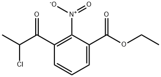 Ethyl 3-(2-chloropropanoyl)-2-nitrobenzoate Structure