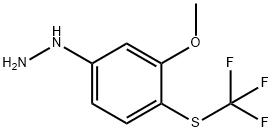 5-Hydrazinyl-2-(trifluoromethylthio)anisole Structure