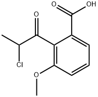 2-(2-Chloropropanoyl)-3-methoxybenzoic acid Structure