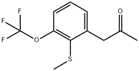 1-(2-(Methylthio)-3-(trifluoromethoxy)phenyl)propan-2-one Structure