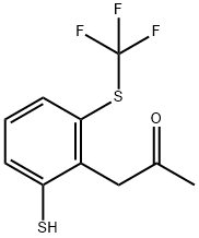 2-(2-Oxopropyl)-3-(trifluoromethylthio)thiophenol Structure