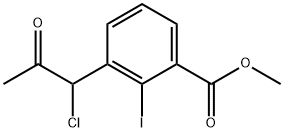 Methyl 3-(1-chloro-2-oxopropyl)-2-iodobenzoate Structure