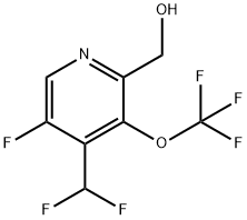 4-(Difluoromethyl)-5-fluoro-3-(trifluoromethoxy)pyridine-2-methanol Structure