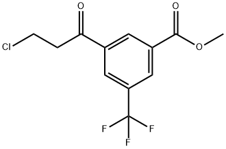 Methyl 3-(3-chloropropanoyl)-5-(trifluoromethyl)benzoate Structure