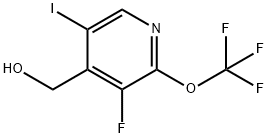 3-Fluoro-5-iodo-2-(trifluoromethoxy)pyridine-4-methanol Structure