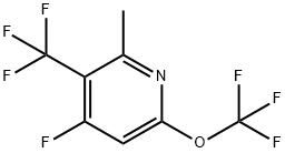 4-Fluoro-2-methyl-6-(trifluoromethoxy)-3-(trifluoromethyl)pyridine Structure