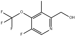 5-Fluoro-3-methyl-4-(trifluoromethoxy)pyridine-2-methanol Structure