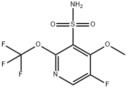 5-Fluoro-4-methoxy-2-(trifluoromethoxy)pyridine-3-sulfonamide Structure