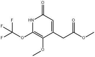 Methyl 6-hydroxy-3-methoxy-2-(trifluoromethoxy)pyridine-4-acetate Structure