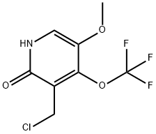 3-(Chloromethyl)-2-hydroxy-5-methoxy-4-(trifluoromethoxy)pyridine Structure