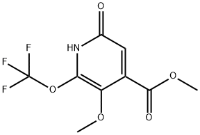 Methyl 6-hydroxy-3-methoxy-2-(trifluoromethoxy)pyridine-4-carboxylate Structure