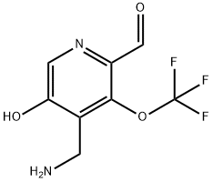 4-(Aminomethyl)-5-hydroxy-3-(trifluoromethoxy)pyridine-2-carboxaldehyde Structure